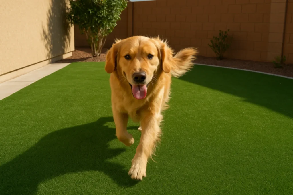 artificial grass installation safe for pets in Ponte Vedra, FL- by Simply Verde Artificial Turf