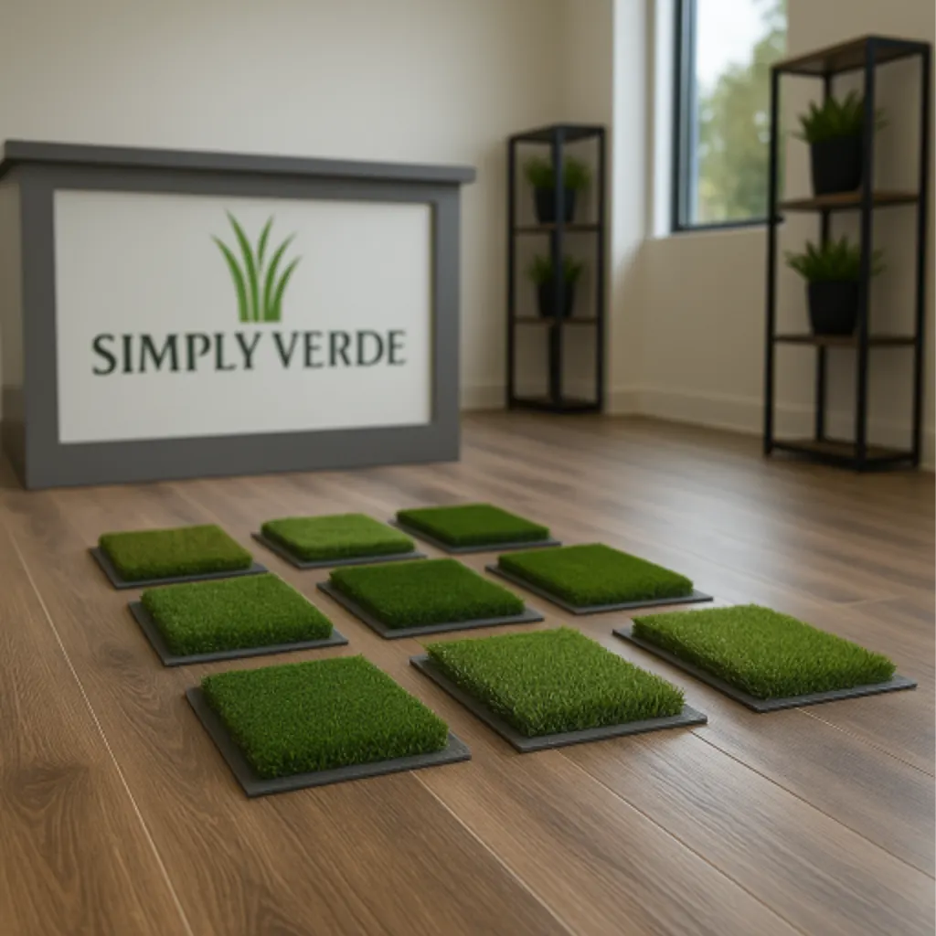 artificial grass samples by Simply Verde Artificial Turf in Ponte Vedra, FL