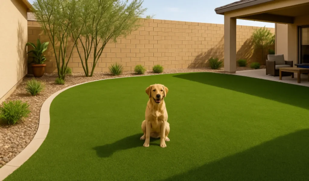 best durable fake grass safe for pets - installed by Simply Verde Artificial Turf
